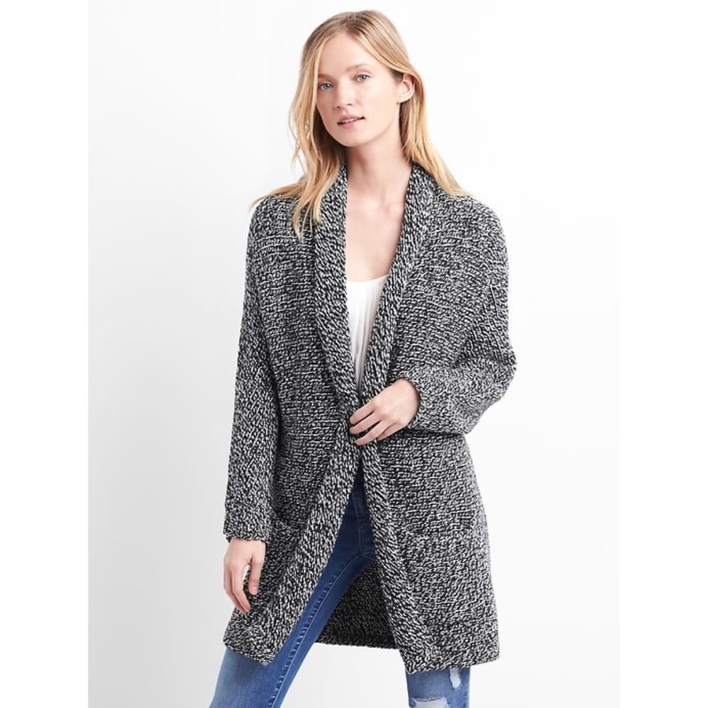 Gap Chunky Shawl Collar Cardigan Sweater